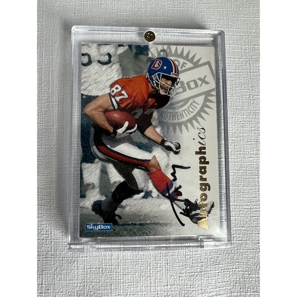 1997 Skybox Premium Autographics Ed McCaffrey Broncos NrMint + - Picture 1 of 2